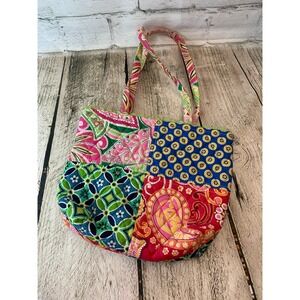 VERA BRADLEY Women’s Vintage Patchwork Quilted Small Handbag